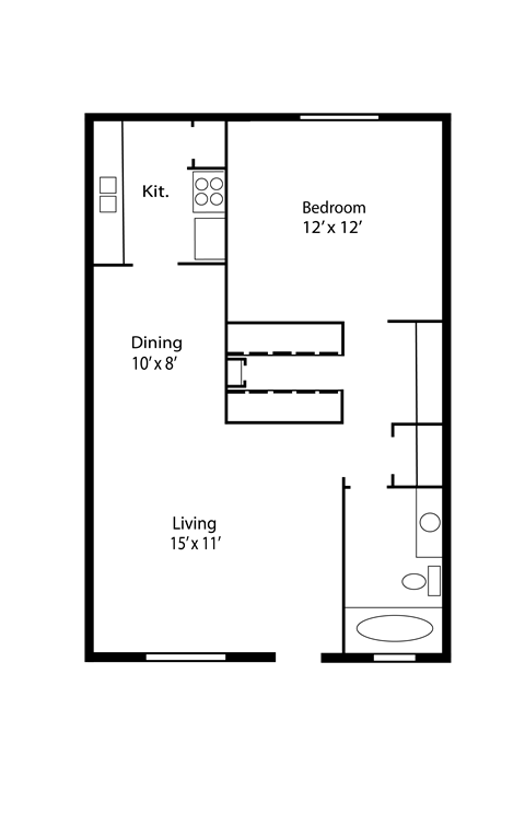 a floor plan of a small house